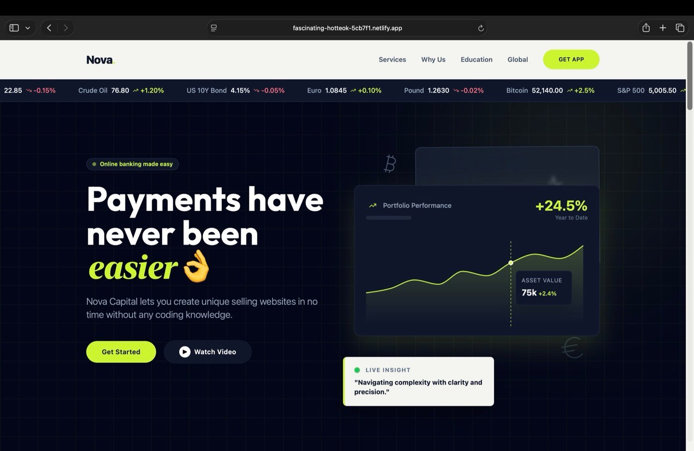 Nova Capital, screen 1